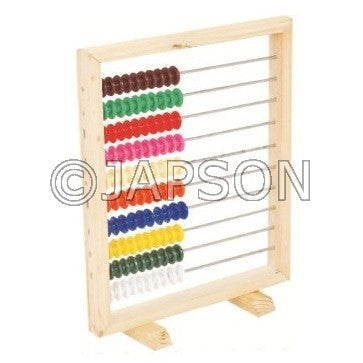 Frame abacus (wooden) with 100 beads for School Maths Lab Frame abacus (wooden) with 100 beads for School Maths Lab